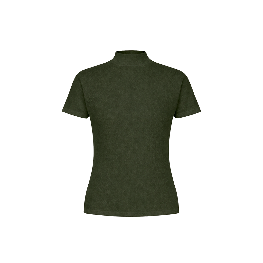 CAMISETA FEMININA GOLA ALTA